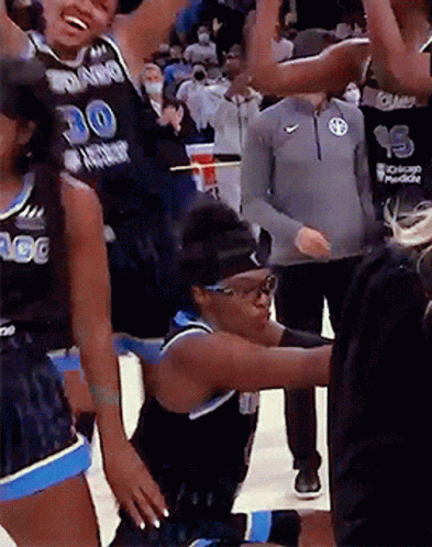 A Basketball Player With The Number 30 On His Jersey Is Kneeling Down GIF