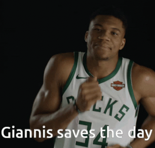 A Basketball Player With The Number 34 On His Jersey Is Smiling GIF