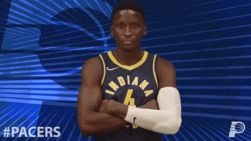 A Basketball Player With The Number 4 On His Jersey GIF