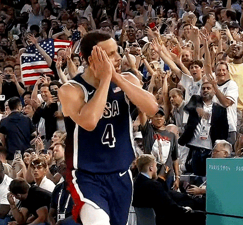 A Basketball Player With The Number 4 On His Shirt GIF