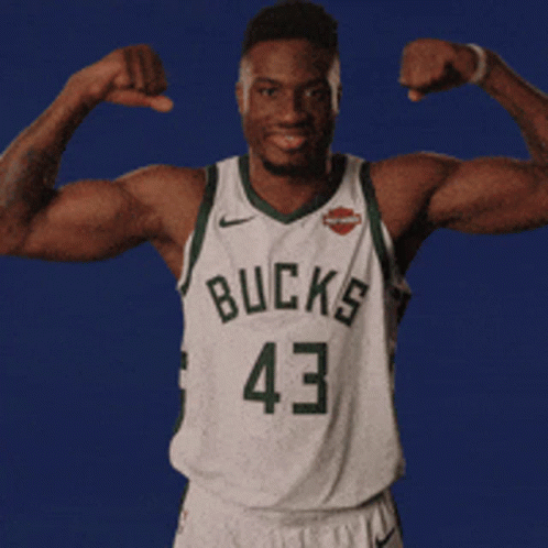 A Basketball Player With The Number 43 On His Jersey GIF