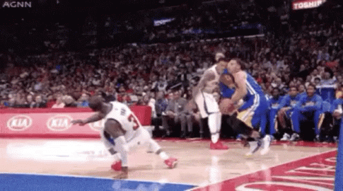 A Basketball Player With The Number 5 On His Jersey GIF