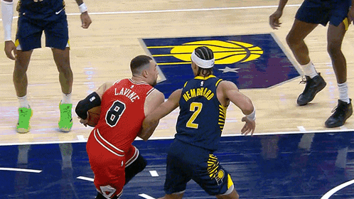 A Basketball Player With The Number 8 On His Back GIF
