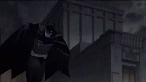 A Bat Is Flying Over A City At Night With A Full Moon In The Sky . GIF