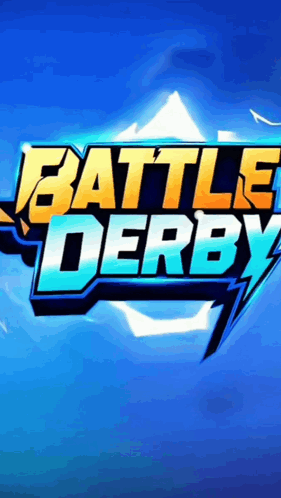 A Battle Derby Logo With A Lightning Bolt On It GIF