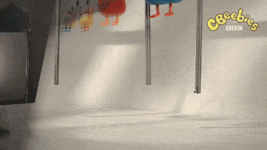 A Bbc Advertisement For Cbeebies Is Displayed GIF