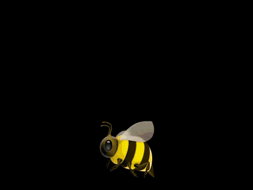 A Bee Is Flying In Front Of A Rainbow And The Words " The More You Know " GIF