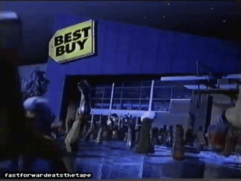 A Best Buy Store Is Shown In A Video GIF
