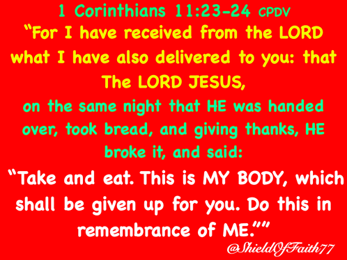 A Bible Verse From Corinthians 11 23-24 GIF