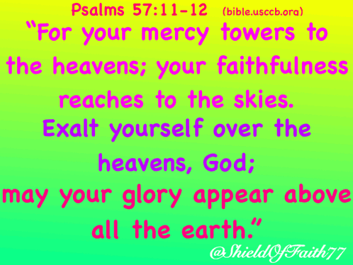 A Bible Verse From Psalms 57:11-12 GIF