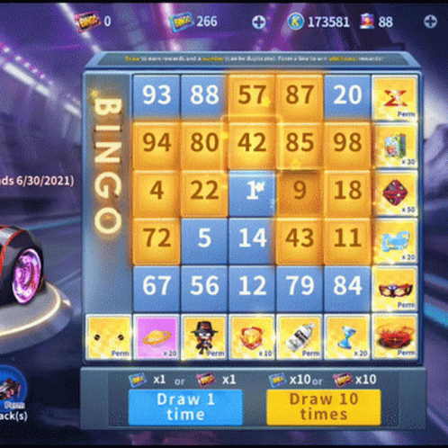 A Bingo Game Is Being Played On A Computer GIF