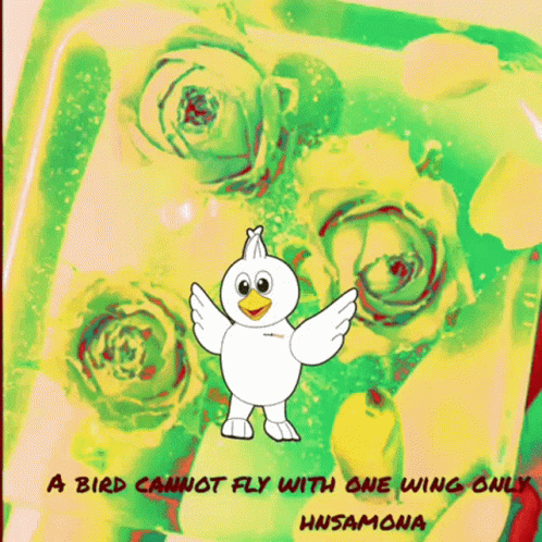 A Bird Cannot Fly With One Wing Only Hinsamona GIF