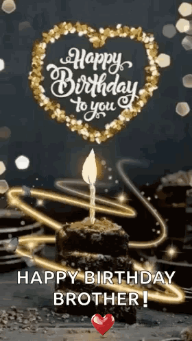 A Birthday Cake With A Candle On Top Of It And The Words `` Happy Birthday To You '' . GIF