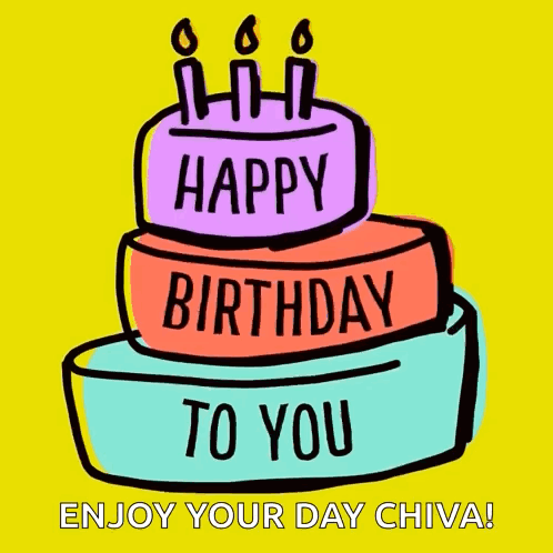 A Birthday Cake With Candles And The Words Happy Birthday To You GIF