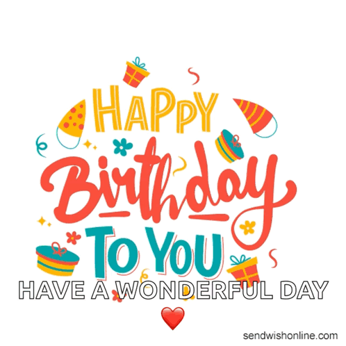A Birthday Card That Says Happy Birthday To You GIF