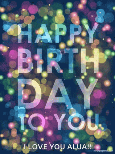 a birthday card that says happy birthday to you on it