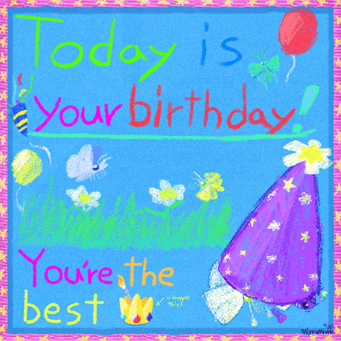 a birthday card that says today is your birthday and you 're the best