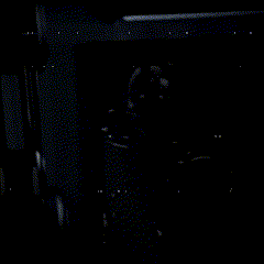A Black And Blue Background With A Few White Dots GIF