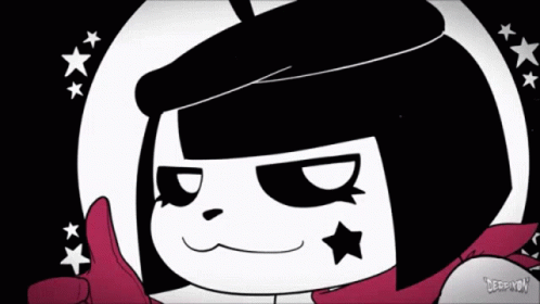 A Black And White Cartoon Character Giving A Thumbs Up With The Name Leeroy On The Bottom GIF