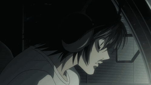 A Black And White Cartoon Character With Big Eyes GIF