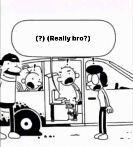 A Black And White Cartoon Of A Group Of People Standing In Front Of A Car . GIF