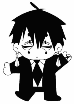 A Black And White Drawing Of A Boy In A Suit And Tie Holding A Heart . GIF