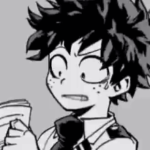 A Black And White Drawing Of A Boy Wearing A Suit And Tie . GIF