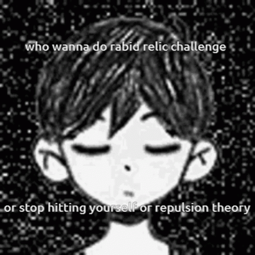 A Black And White Drawing Of A Boy With His Eyes Closed And A Caption . GIF