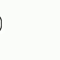 A Black And White Drawing Of A Cartoon Character With A Surprised Expression On His Face . GIF