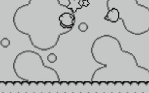 A Black And White Drawing Of A Cartoon Character With Bubbles In The Background GIF