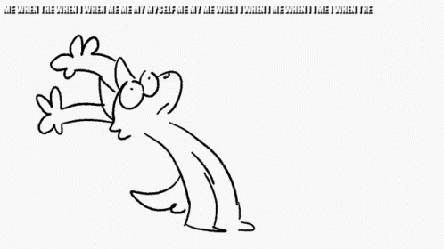 A Black And White Drawing Of A Cat With A Flower On Its Head GIF
