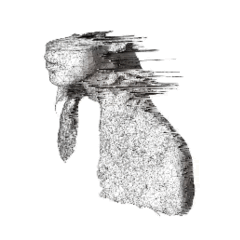 A Black And White Drawing Of A Chicken 'S Head GIF