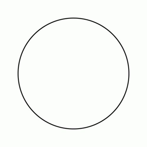 A Black And White Drawing Of A Circle With A Black Outline GIF