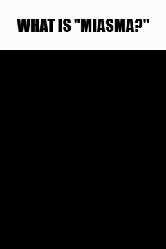 A Black And White Drawing Of A Girl With The Words " What Is Miasma " At The Top GIF
