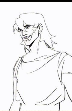A Black And White Drawing Of A Man 'S Arm GIF