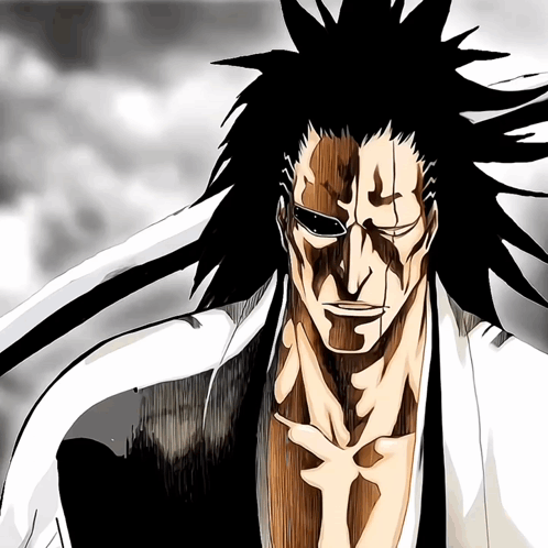 A Black And White Drawing Of A Man With A White Shirt On GIF