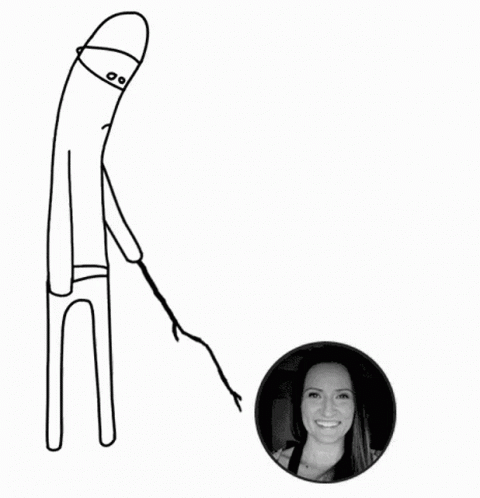 A Black And White Drawing Of A Ninja Holding A Whip With A Picture Of A Woman In The Circle GIF