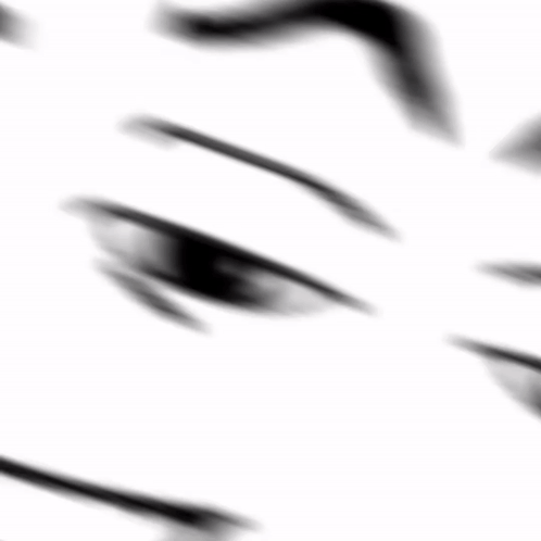 A Black And White Drawing Of A Person 'S Face With A Big Smile . GIF