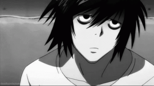 A Black And White Drawing Of A Person 'S Face With The Words " Deadly Pride " Written On The Bottom GIF