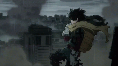 A Black And White Drawing Of A Superhero With A Backpack GIF