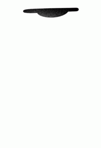 A Black And White Drawing Of A Tear Falling From A Hole GIF