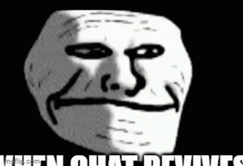 A Black And White Drawing Of A Troll Face With The Words `` I 'M Not Driving '' Below It . GIF