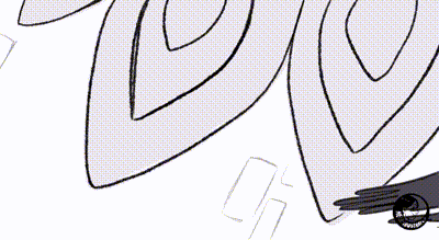 A Black And White Drawing Of A Woman In A Dress Holding A Sword . GIF