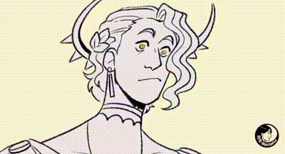 A Black And White Drawing Of A Woman With A Lightning Bolt Coming From Her Head . GIF