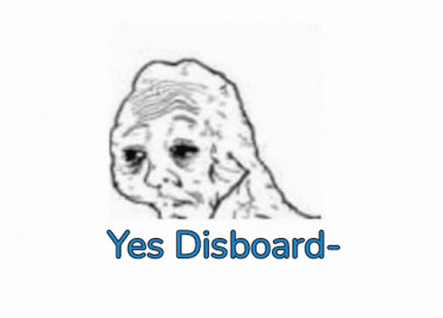 A Black And White Drawing Of A Woman With The Words Yes Disboard GIF