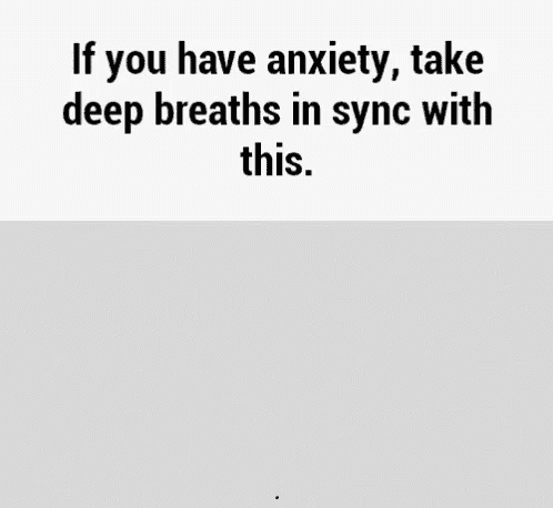 A Black And White Drawing Of An Octagon With The Words If You Have Anxiety Take Deep Breaths In Sync With This . GIF