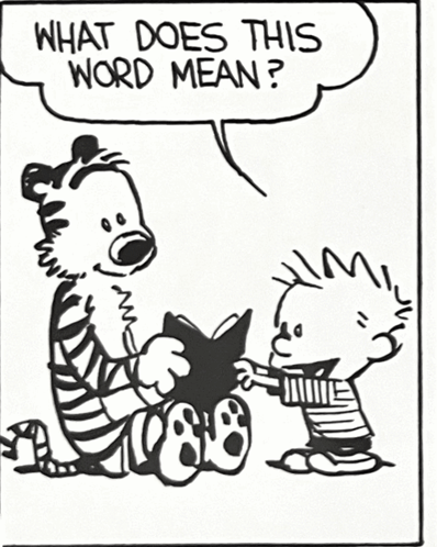 A Black And White Drawing Of Calvin And Hobbes That Says " You Do Too " GIF