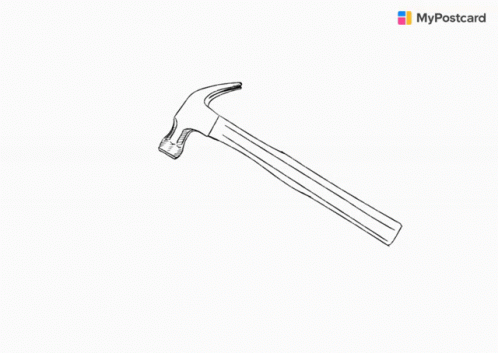 A Black And White Drawing Of Tools With The Words Happy Father 'S Day At The Bottom GIF