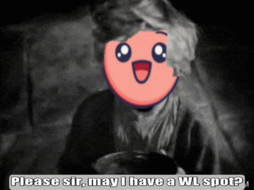A Black And White Image Of A Person With A Cartoon Face And The Words Please Sir May I Have A Wl Spot GIF