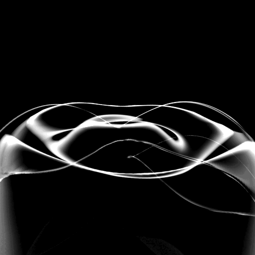 A Black And White Image Of A Swirl GIF
